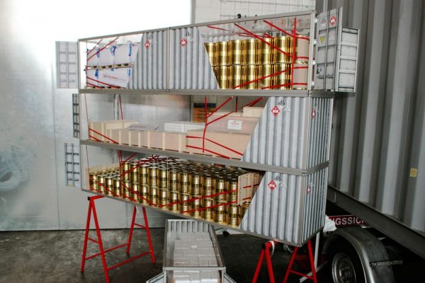 Container-Ladungssicherung-Schulung-Modell